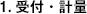 1.受付・計量